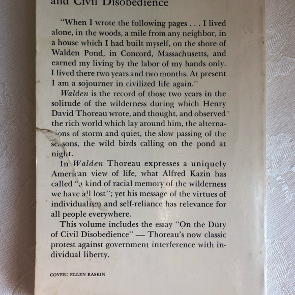 1960’s Vintage Henry David Thoreau Walden & To Kill a Mockingbird Books - Picture 4 of 14